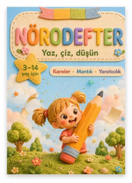 NÖRODEFTER çalışma kitabının kapağı